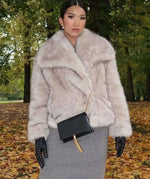 Artificial Fur Mink like Coat Winter Coat Socialite Top - Vignette | TRENDMAKERMODE™ 