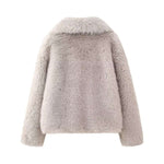 Artificial Fur Mink like Coat Winter Coat Socialite Top - Vignette | TRENDMAKERMODE™ 