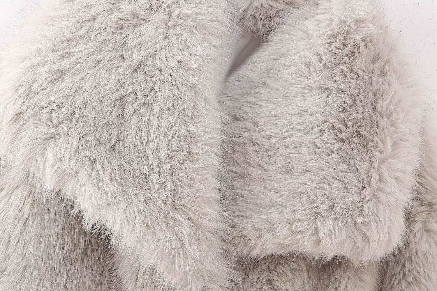 Artificial Fur Mink like Coat Winter Coat Socialite Top