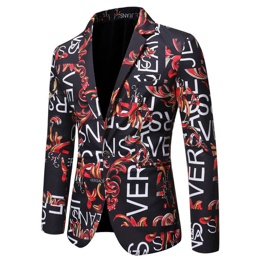 Veste de costume Blazer Imprimé Versace Slim Fit pour lui | TRENDMAKERMODE®