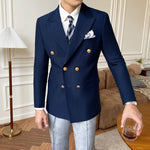 Veste de costume homme mariage bleu Slim | TRENDMAKERMODE® - Vignette | TRENDMAKERMODE™ 