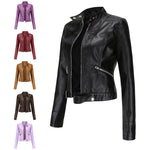 Adia™ | Elegante Lederjacke - Vignette | TRENDMAKERMODE™ 