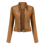 Adia™ | Elegante Lederjacke - Vignette | TRENDMAKERMODE™ 