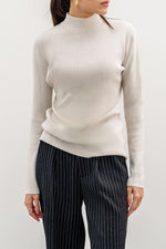 LUXURY HIGH CREW SWEATER - Vignette | TRENDMAKERMODE™ 