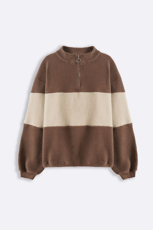 SHEARLING PULL-OVER