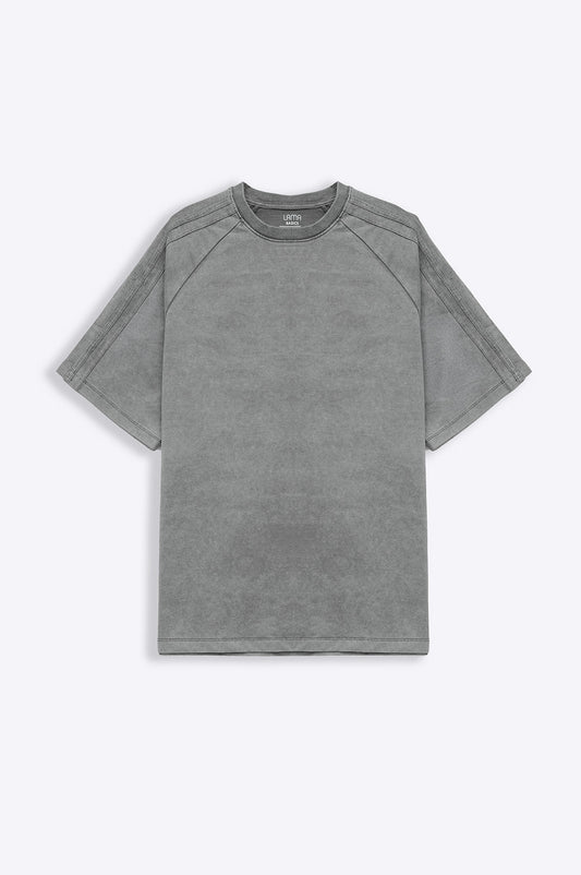 RANGLAN ACID WASHED TEE