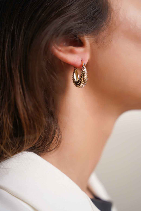 TEXTURED EARRING