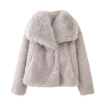 Artificial Fur Mink like Coat Winter Coat Socialite Top - Vignette | TRENDMAKERMODE™ 