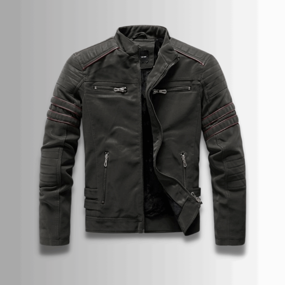 Adam™ | Warm leder bomberjack