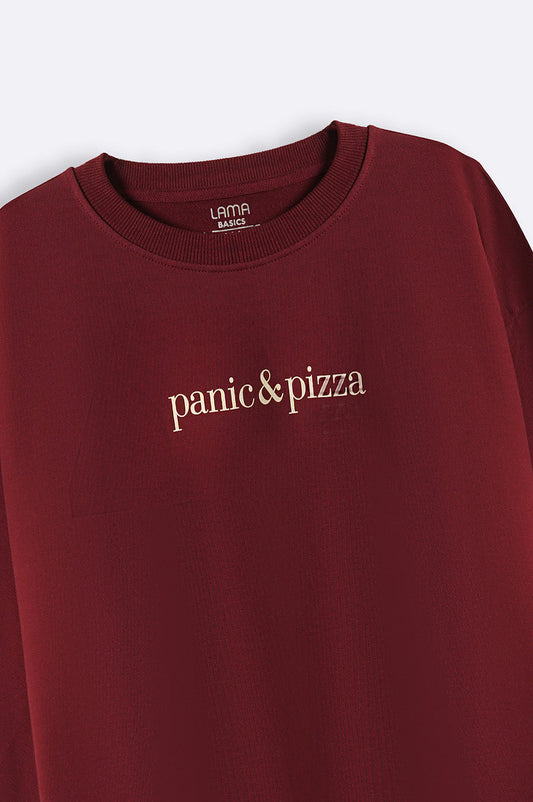 PANIC & PIZZA UNISEX SWEATSHIRT