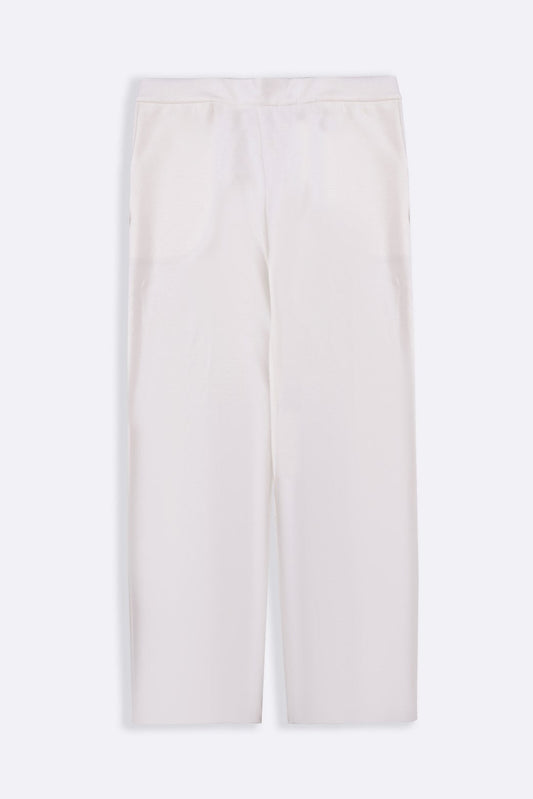 NEOPRENE STRAIGHT-LEG PANTS