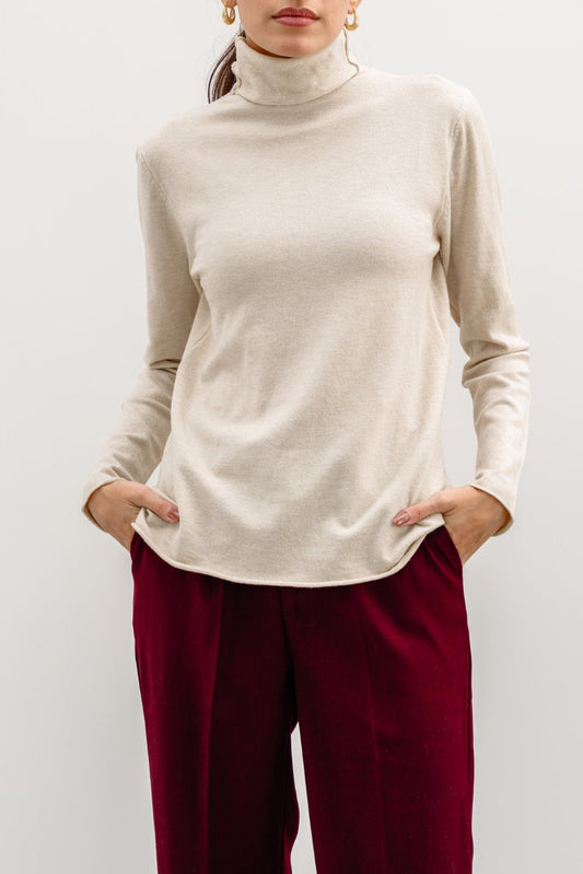 LIGHTWEIGHT SWEATER TOP | HIGHNECK SWEATERS | 23-Oct-2024, 298-Codes, collection-fall-winter-24, collection-woman-apparel-new-in, collection-woman-fall-winter-24, collection-woman-sweaters-cardigans, FW-24, SWEATERS & CARDIGANS, WOMAN | LAMA