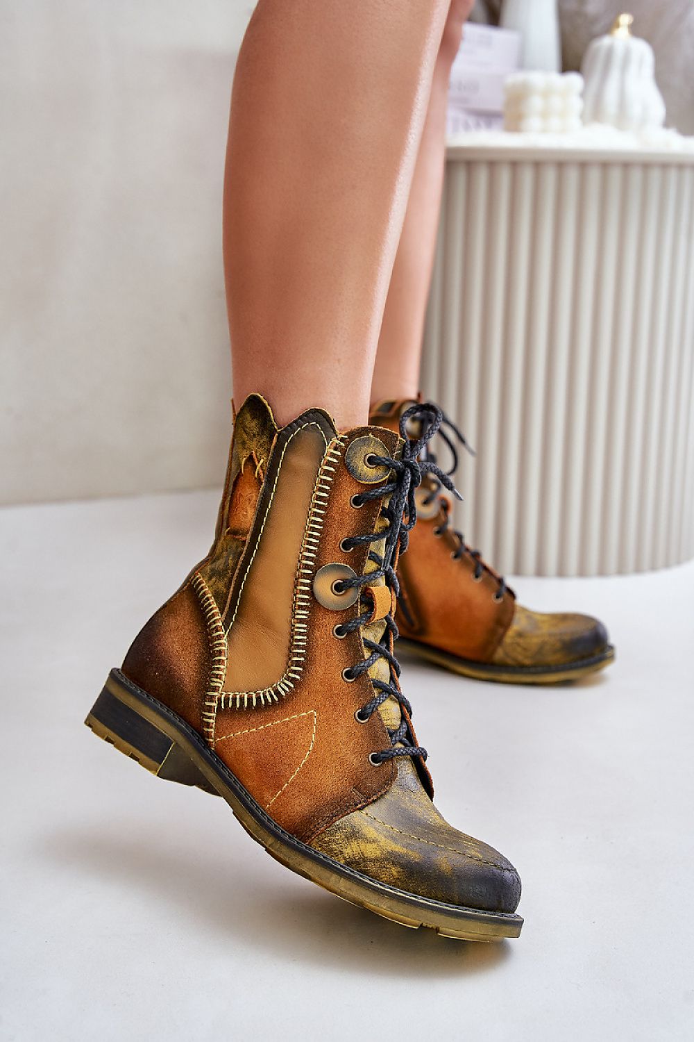 Bottes model 202740 Step in style | Matterhorn_Category_/FEMME/Chaussures Femme/Bottes et boots, Matterhorn_Color_jaune, Matterhorn_ProductId_202740, Matterhorn_Type_~Botki, Matterhorn_Vendor_Step in style | Step in style