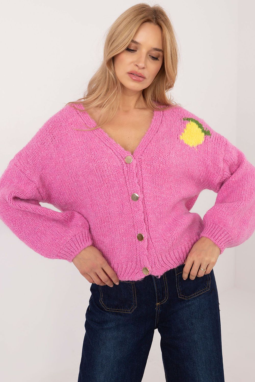 Cardigan model 202834 Italy Moda | Matterhorn_Category_/FEMME/V?tements Femme/Pulls femme/Cardigans Femme, Matterhorn_Color_rosé, Matterhorn_ProductId_202834, Matterhorn_Type_~Sweter rozpinany, Matterhorn_Vendor_Italy Moda, Ponchos | Italy Moda