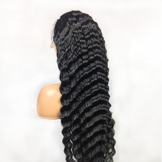 Human Hair Deep Wave Lace Frontal Wigs