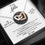 Cadeau pour ma Fille - Tu es courageuse - Collier d'Amour Finition Or et Or Gris - Vignette | TRENDMAKERMODE™ 