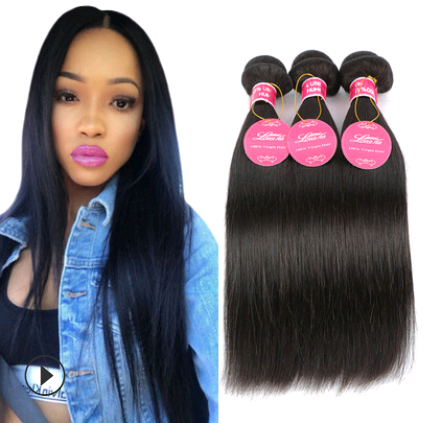 Real human hair straight wave human hair hair curtain natural color wig hair extension | sekhmetstore