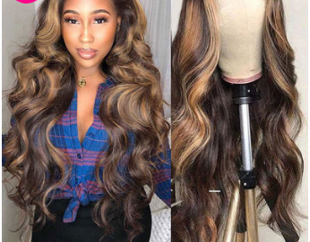 Real Human Hair Hood Bleaching And Dyeing Gradient Color Wavy Curly Hair | sekhmetstore
