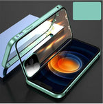 Compatible with Apple , Mobile Phone Shell Metal Frame Buckle Double-sided Glass - Vignette | TRENDMAKERMODE™ 