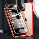 Compatible with Apple , Mobile Phone Shell Metal Frame Buckle Double-sided Glass - Vignette | TRENDMAKERMODE™ 