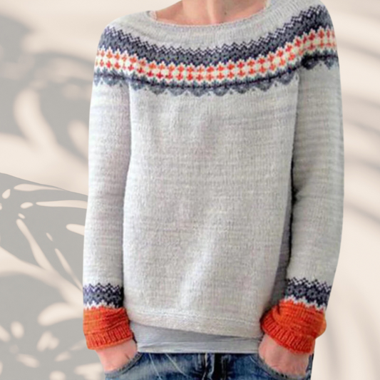 Hanne™ | Kleurrijke en warme Trui | Pullover | Dames Mode | Modehaus MEYER