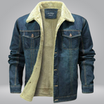 Noah™ | Stoere Jeansjacks van Fleece - Vignette | TRENDMAKERMODE™ 