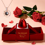 Valentine's Day Gifts Metal Rose Necklace - Vignette | TRENDMAKERMODE™ 