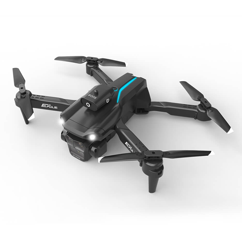 HYTOBP M° Camera Drone | Optical Flow Positioning |  360° Obstacle Avoidance | Triple Cameras | 716 Brushless Motor | 1800mAH Battery | One-click Return, Headless Mode, Altitude Hold Mode | Black | Camera Drones | 1Camera Drones, 2Mid-range Drones | HYTOBP