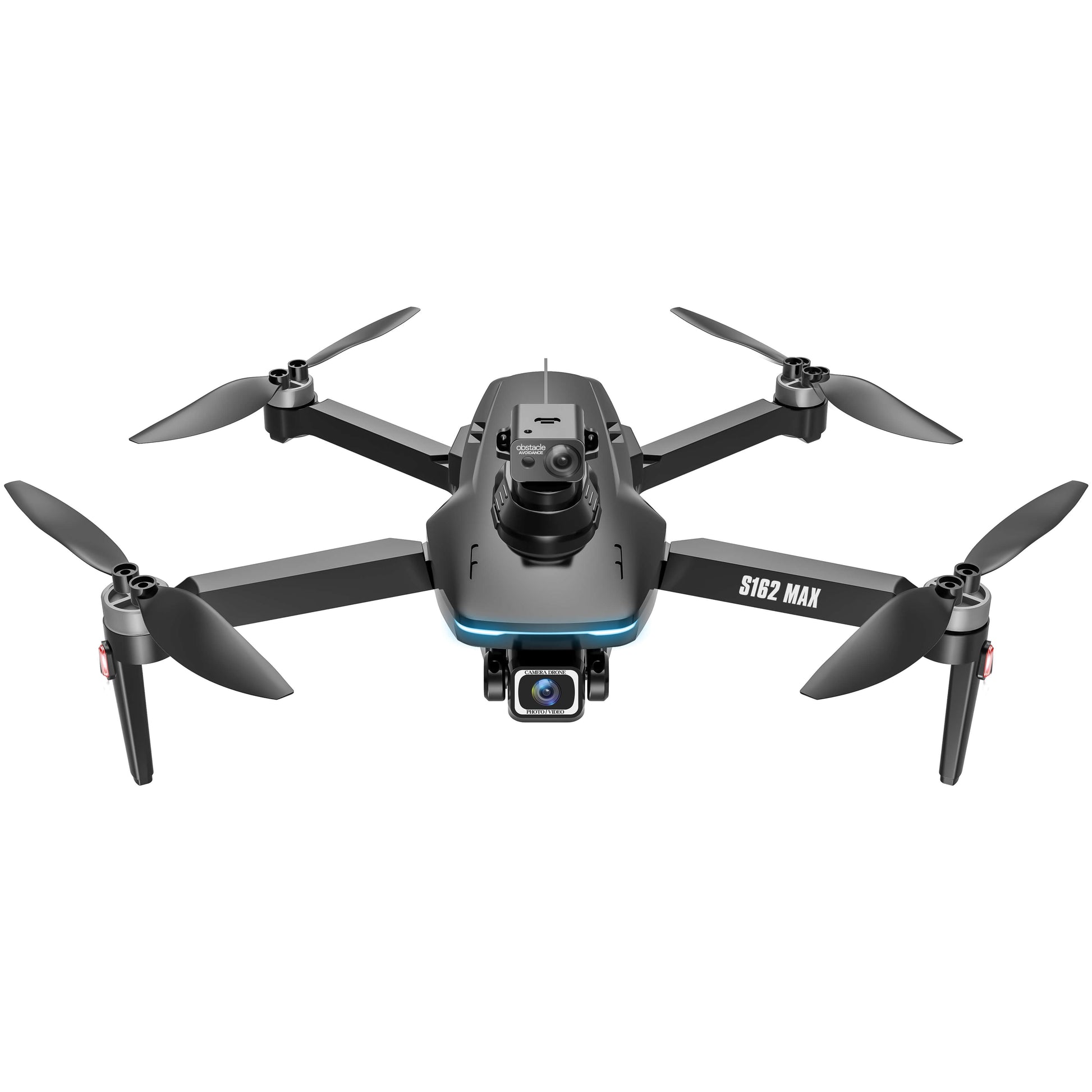 HYTOBP S162 MAX Camera Drone | Optical Flow and GPS Positioning | Laser Obstacle Avoidance | 7.4V GB1504 Brushless Motor | 7.4V 2500mAH Battery | One-click Return, Headless Mode,  Altitude Hold Mode,  Dual Camera Switching | Black | Camera Drones | 1Camera Drones, 2Professional Drones | HYTOBP