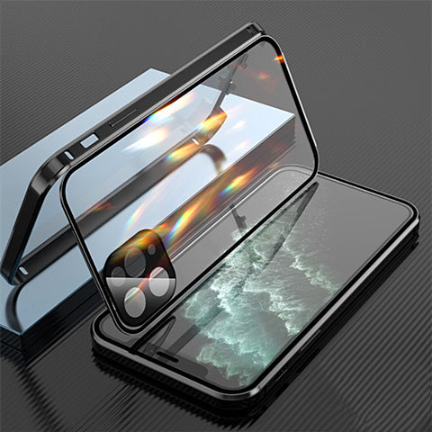 Goggles Magneto Double-sided Glass Phone Case With Magnetic Metal Frame | 11, 11 PRO, 11 PRO MAX, 12, 12 MINI, 12 PRO, 12 PRO MAX, 7, 7 PLUS, 8, 8 PLUS, black, bright black, cases iphone, gold, iphone 11 case, iphone x/xs case, iphone xr case, iphone xs case, pink, red, rose gold, SE, X, XS, XS MAX | sekhmetstore