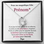 Cadeau Personnalisé de Papa pour sa Fille - Collier Coeur Précieux - Tu es ma fierté - Vignette | TRENDMAKERMODE™ 