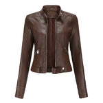 Adia™ | Elegante Lederjacke - Vignette | TRENDMAKERMODE™ 