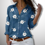 Bertha™ | Elegante Bluse mit Blumen - Vignette | TRENDMAKERMODE™ 