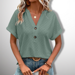 Sterre™ | Elegant T-shirt met knoop - Vignette | TRENDMAKERMODE™ 