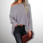 Freija™ | Stijlvolle off-shoulder trui - Vignette | TRENDMAKERMODE™ 