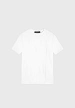 Éternel Slim Fit Cotton T-Shirt with Pintuck - White - Vignette | TRENDMAKERMODE™ 