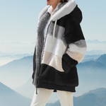 Sara™ | Oversized Warme Fleece Jassen - Vignette | TRENDMAKERMODE™ 