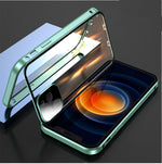 Metal Frame Snap Double-sided Glass Phone Case - Vignette | TRENDMAKERMODE™ 