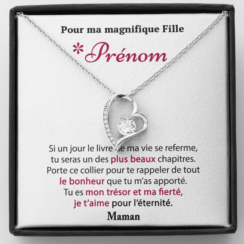 Cadeau Personnalisé de Maman pour sa Fille - Collier Coeur Précieux - Tu es ma fierté | Jewelry | C30025TG, C30025TR, lx-C30025, PB23-WOOD, PT-781, TNM-1, USER-66066 | ShineOn Fulfillment