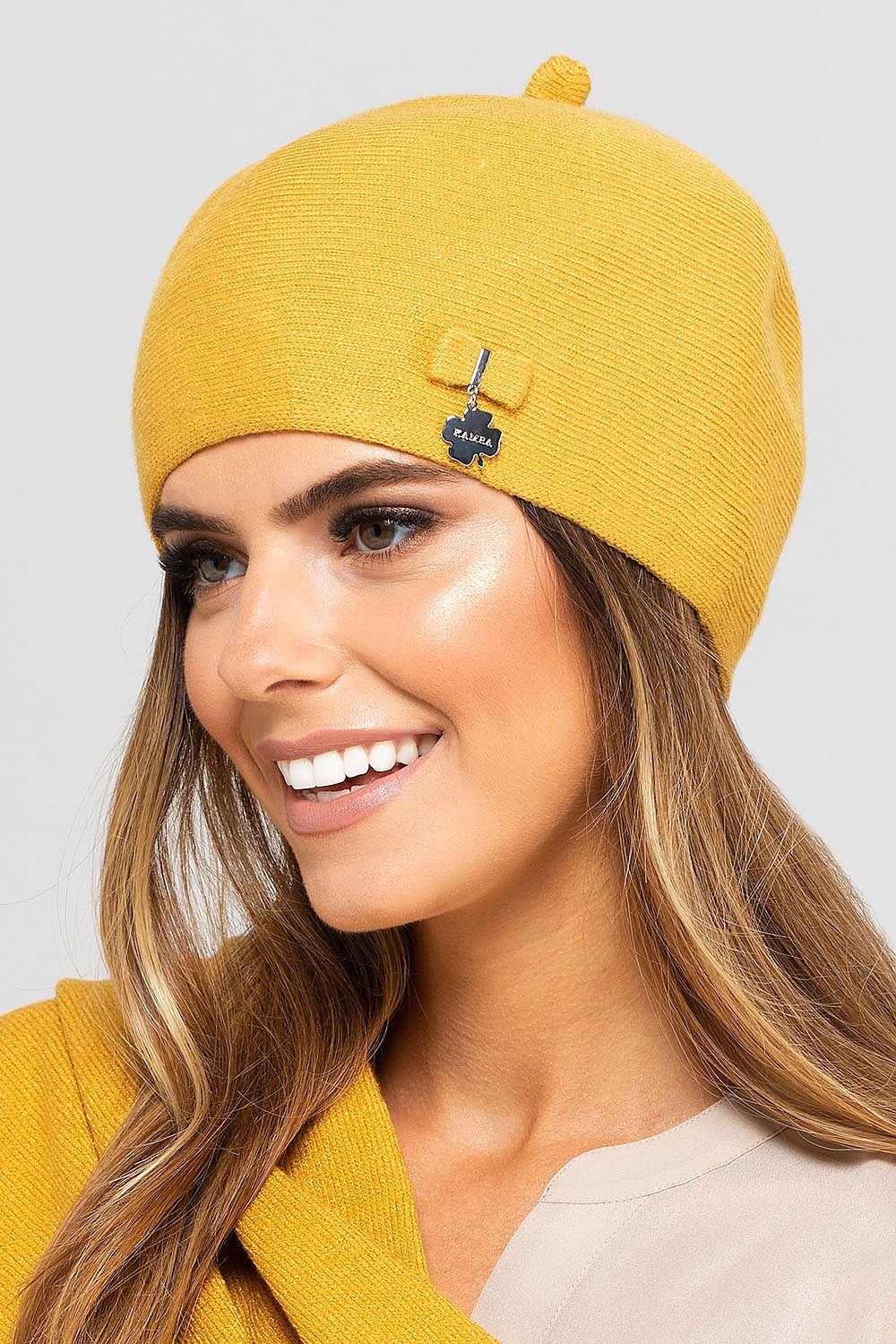 Béret  model 136333 Kamea | Matterhorn_Category_/FEMME/Sacs et Accessoires/Accessoires/Bonnets et chapeaux, Matterhorn_Color_jaune, Matterhorn_ProductId_136333, Matterhorn_Type_Béret, Matterhorn_Vendor_Kamea | Kamea