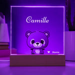 Veilleuse Enfant Personnalisée Ourson avec Prénom - Illuminez les rêves de votre trésor - Vignette | TRENDMAKERMODE™ 