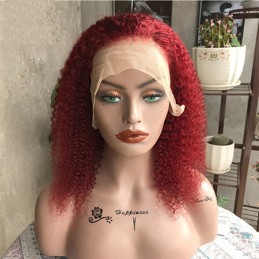 Frontal Lace Wig Human Hair Kinky Curly Hair | Hair | fashion addicts