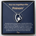 Cadeau Personnalisé de Papa pour sa Fille - Tu es magnifique - Collier Coeur Précieux - Vignette | TRENDMAKERMODE™ 