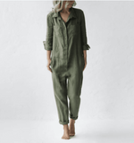 Lira™ | Elegant Katoenen jumpsuit - Vignette | TRENDMAKERMODE™ 