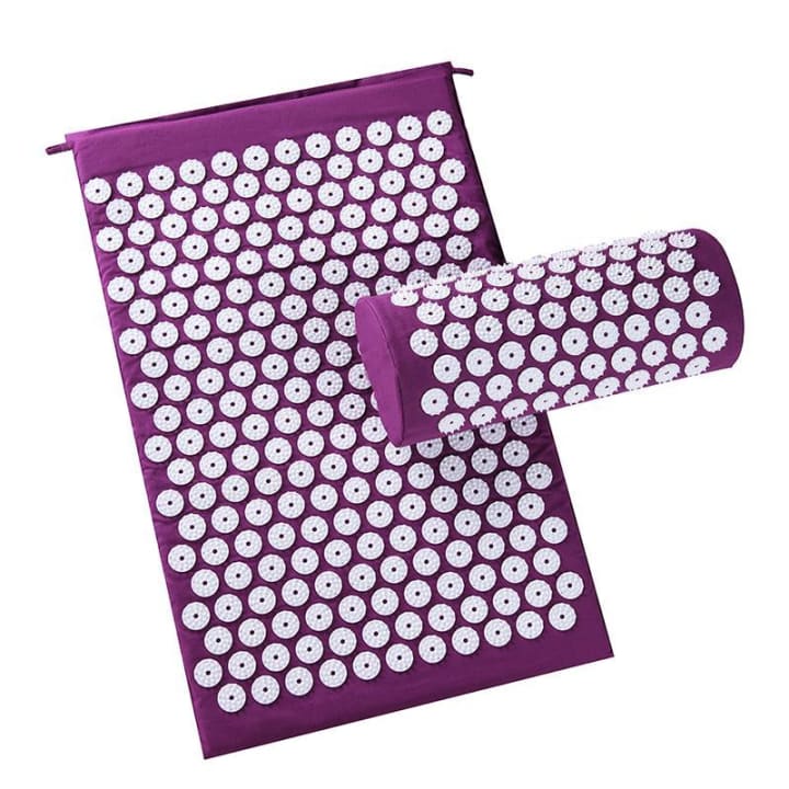 Tapis d'acupression et coussin - Violet