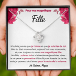 Cadeau de Papa pour sa Fille - Collier Noeud d'Amour - Je suis fier de toi - Vignette | TRENDMAKERMODE™ 